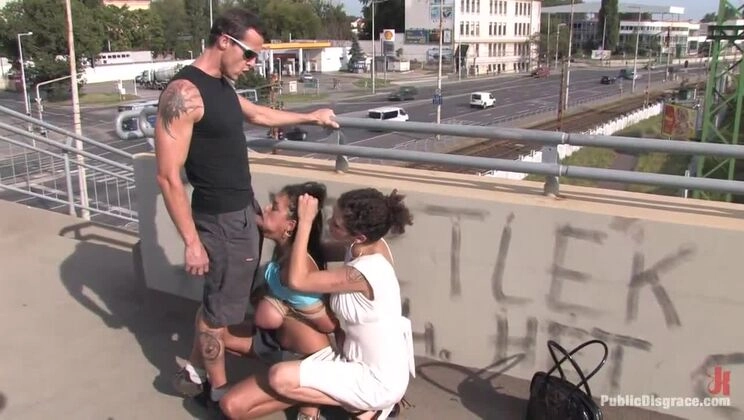 EUROPE'S FINEST: STUNNING NATURAL BOobs RESTRAINED IN PUBLIC! Starring Jasmine Black