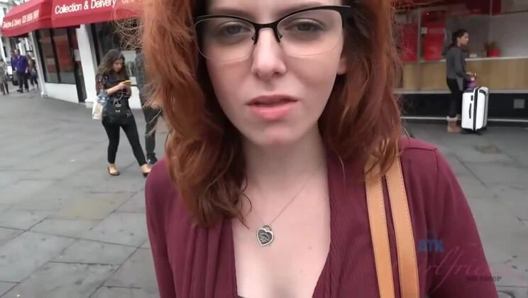 British Babe Emma Evins: A Footjob Fantasy at the Natural History Museum (POV, Amateur, Small Tits, Piercing)