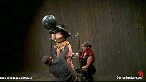 Bound In Metal Lesbian Rough Whipped With Beretta James And Mz Berlin