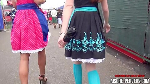 Aische Pervers - Pornocasting Auf Dem Oktoberfest Mit Franzi - Public Blasen Mit Spermawalk