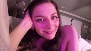 Sensual virtual POV sex session with the stunning Princess Ellie Idol under romantic lighting