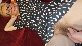 Naughty wife fingering pantyless slut under dress