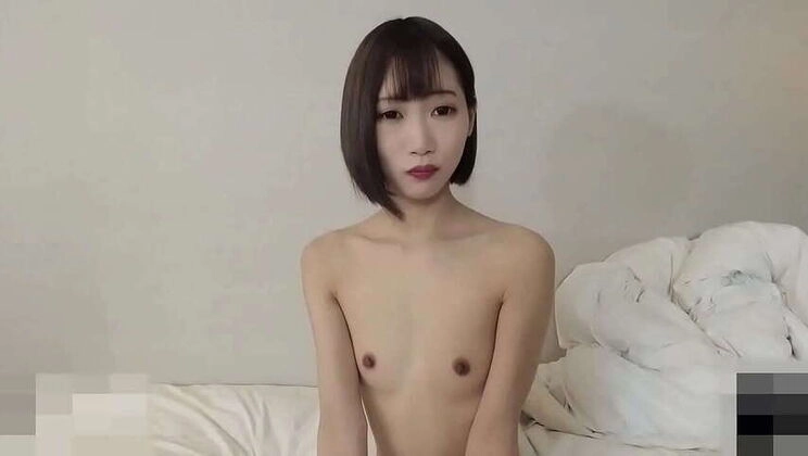 Japanese Amateur with Small Breasts Gets Censored Out in Hardcore Creampie Video