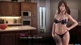Poolside tanning turns into sexy mishap in The Genesis Order: Episode 50