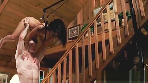 Strong man fucks young Holly Hendrix and splits her teenage pussy in half
