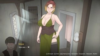 My wife servicing all the men in the tavern with her oral skills