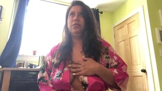 Sabana Rios, the stepmom, shows off her burping skills