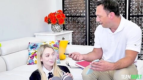 Sucking My Dads Big Dick Until He Comes In My Mouth - Lily Larimar