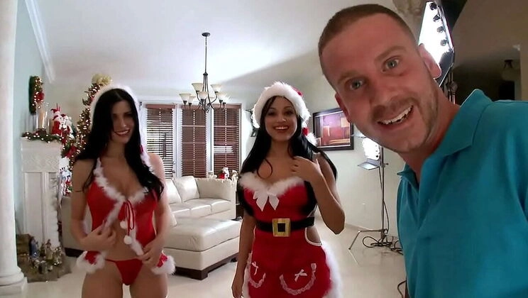 BangBros Christmas Special: Rebeca Linares & Abella Anderson in Hot Latina Booty Action