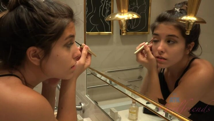 Watching Natalie take a bath in your luxury Las Vegas room