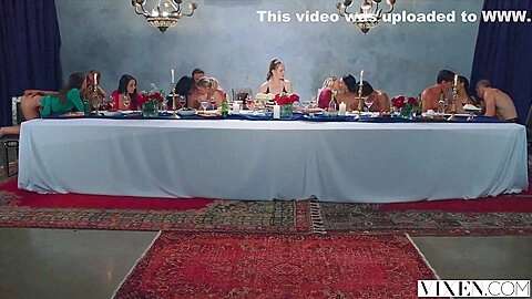 Bambino, Kira Noir And Vicki Chase In The Last Grande Orgy! - Feat. Abella, Rhodes, Angela, Etc