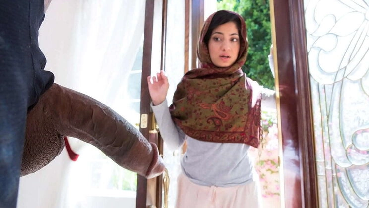 Hijab Teen Nadia Ali Gets Naughty with BBC Neighbor Jovan Jordan - Blowjob & Hardcore Action