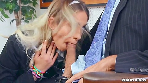 Mischievous Blonde Girl Punished By Her Perverted Te With Khloe Kapri And Steve Holmes