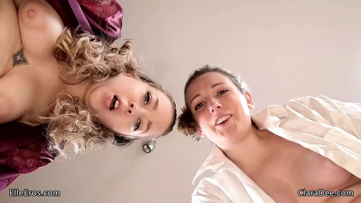 Clara Dee Sissy Dress-Up Spitroast with Elle Eros - Virtual Sex & Pegging Fun