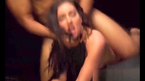 Helpless teen 18+ brunette Brittany Shae gags on dick and gets fucked