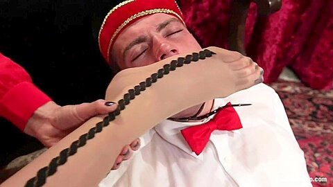 Crazy fetish porn video with best pornstars Maitresse Madeline Marlowe and John Jammen from Footworship