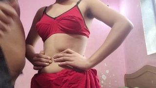 Erotic encounter with mature Indian women in traditional attire