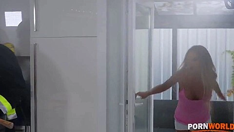 Vince Carter, Thomas Stone And Monika Fox - Monika Lets Firemens Dp Her