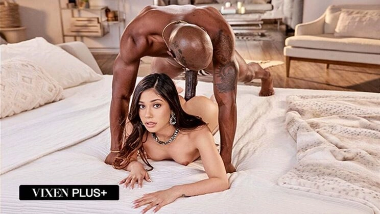 Petite Brunette Xxlayna Marie Craves Anton's Big Black Cock in Hardcore Interracial Scene