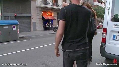 Euro Whore Naked Public Humiliated With Samia Duarte, James Deen And Princess Donna
