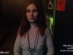 Cutting my dress in a public theatre. Part 2