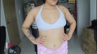 Banging my naughty stepsister all around the house - part one ft. Melanie Caceres and Milan (the Garfield) - Spanish porn