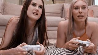 Horny gamer chick Kay Lovely seizes the perfect opportunity to ride her roommate's cock - Reality Kings