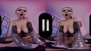 Superhero-themed VR porn blowjob compilation featuring Angel Wicky, Victoria Summers, Aysha X, and Taylor Sands