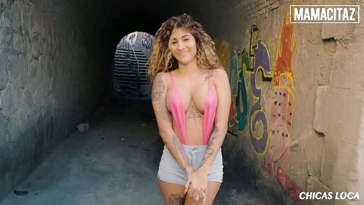 Venus Afrodita & Miguel Zayas: Risqué Outdoor Encounter with Busty Latina Goddess