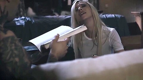 Stepbro fucks her Step sister and his classmate - Kenzie Reeves and Joanna Angel