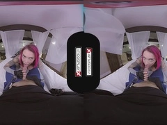 VR Porn Dino Crisis and her Big Tits Gobble Your Cock POV on VRCosplayX.com