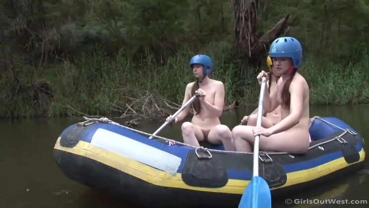 Whitewater Rafting Adventure with Taliah & Annabelle Lee Featuring Hairy Brunettes with Tattoos