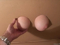 DIY Homemade Gloryhole! Britney's Private Gloryhole Swallow. Build your own