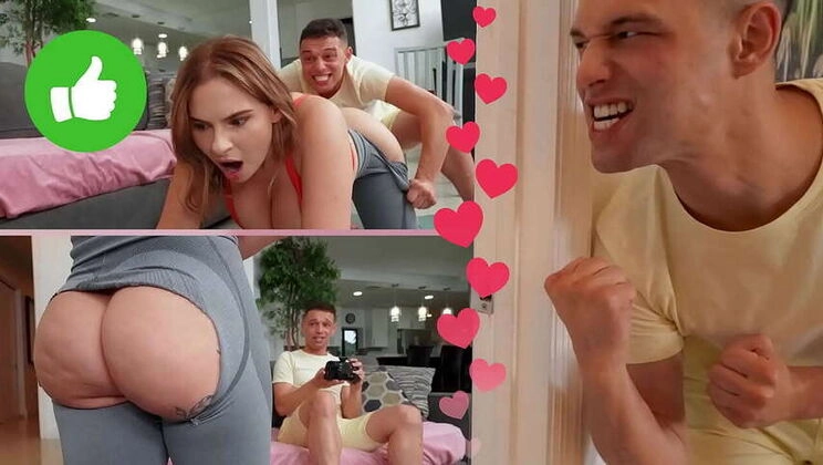Johnny Love Plays a Dirty Trick on His Girlfriend Brandy Renee in Hardcore BangBros Scene