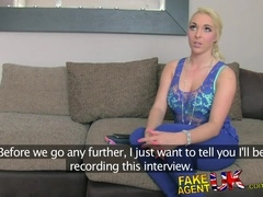 FakeAgentUK Posh British bird with pierced clit gets hardcore casting