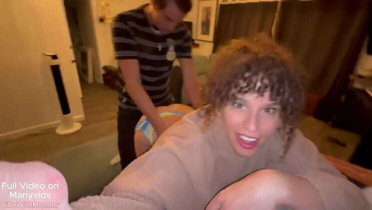 Step-Mom Molly Provides Stepson with Initial Public Restroom Encounter