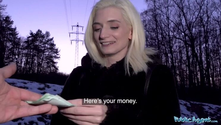 Public Agent Pretty skinny student receives facial in cheap Czech hotel