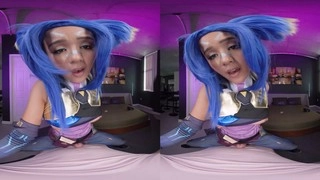VRCosplayX Elle Voneva embodies VALORANT's NEON character in immersive VR cosplay porn