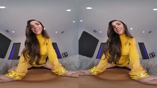 Busty VR cosplay starlet Suttin as Una Chin-Riley from Star Trek satisfies in VR