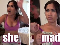 Big Booty Cuban Maid Eva Saldana Gets Paid for Dirty Housekeeping with Sean Lawless