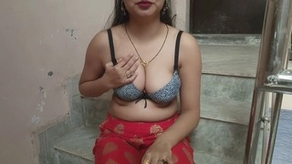 Step-siblings from Desi Village engage in real hookup with a naughty twist, featuring a steamy massage, Hindi audio, and intense pussylicking