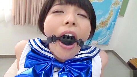 Uehara Ai thrilled by a kinky toy insertion