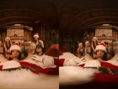 VRBangers.com-Abella Danger And Her 7 Sexy Elves Christmas Orgy VR Porn