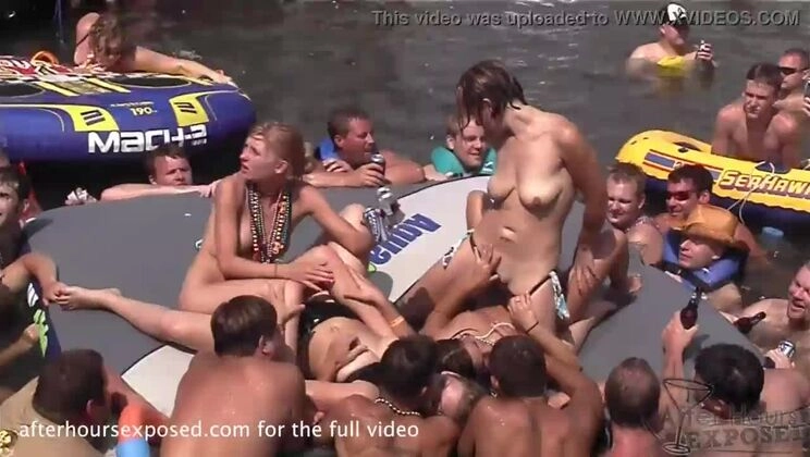 hot girls letting random guys take turns licking pussy in public