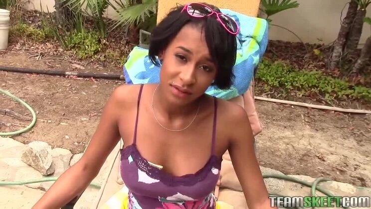 Carson Grundle & Jazzy Jamison: A Helping Hand - Cumshot, Outdoor, Brunette, Ebony, Interracial, POV