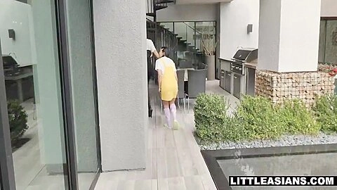Elle Voneva, Diamond Banks And Amethyst Banks In Asian Petite teen 18+ Punished By Pervy Couple And 12 Min